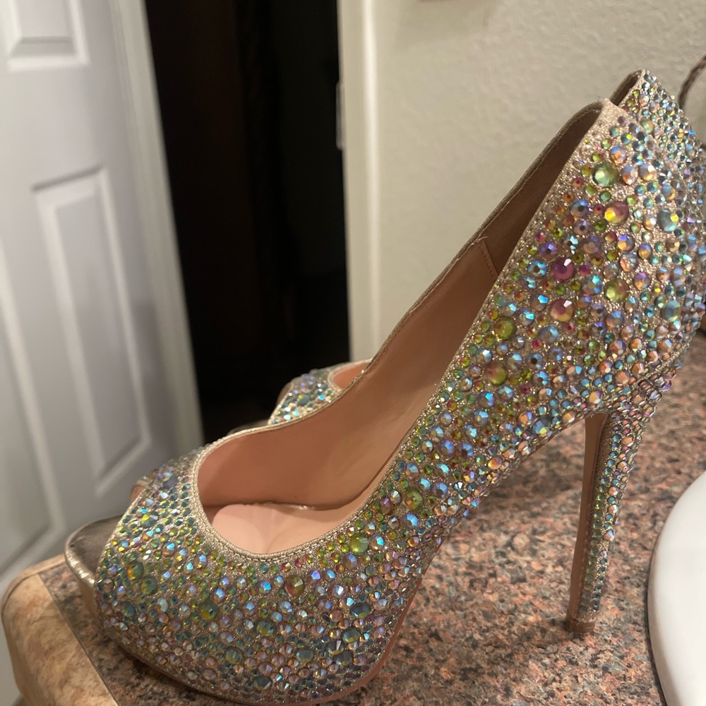 Steve Madden bling heels